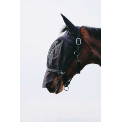 Halster + masker Equithème Zwart