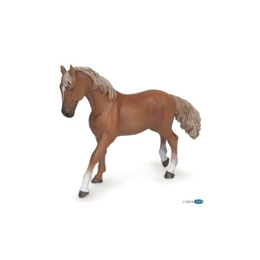 Figurine jument Papo pur-sang anglaise alezan Figurine jument Papo pur-sang anglaise alezan