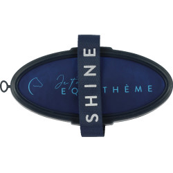 Zachte borstel Equithème Ik hou van je Blauw