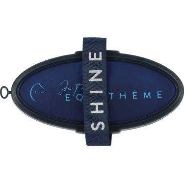 Zachte borstel Equithème Ik hou van je Blauw