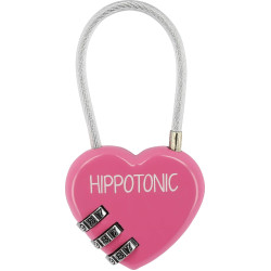 Cadenas Hippotonic Coeur Fuchsia Rose
