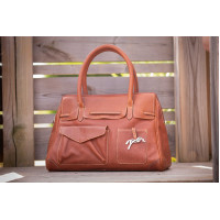 Sac à main Pénélope Maëlys Grand modèle Cognac Marron Sac à main Pénélope Maëlys Grand modèle Cognac Marron