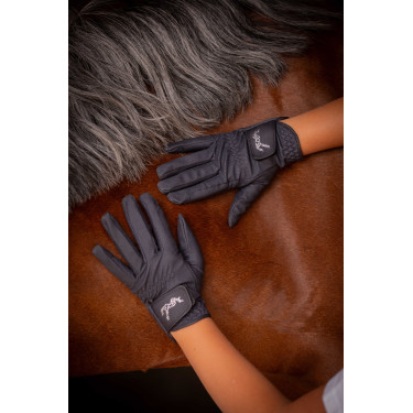 Gants Eden by Pénélope Prisma Strass Marine Bleu marine