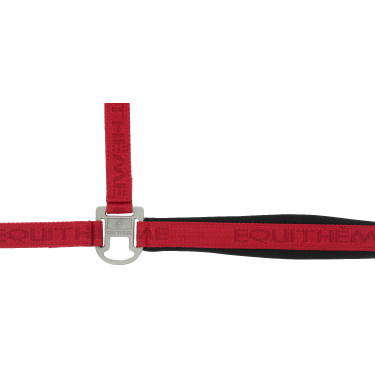 Licol nylon Equithème Jacquard Rouge Licol nylon Equithème Jacquard Rouge