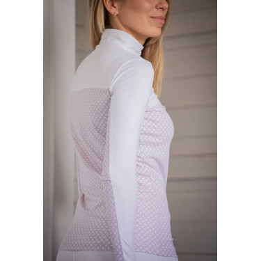 Polo PENELOPE - Debbie Wit / roze