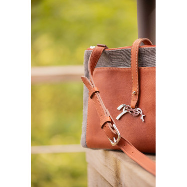 Pénélope Pablito tas groot model Chevronpatroon / cognac Bruin