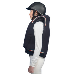 Blouson Helite Airshell Prestige pour airbag Zip'in Bleu nuit / rouge