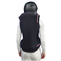 Blouson Helite Airshell Prestige pour airbag Zip'in Bleu nuit / rouge