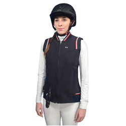 Blouson Helite Airshell Prestige pour airbag Zip'in Bleu nuit / rouge