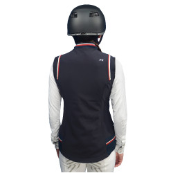 Blouson Helite Airshell Prestige pour airbag Zip'in Bleu nuit / rouge