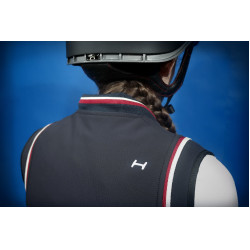 Blouson Helite Airshell Prestige pour airbag Zip'in Bleu nuit / rouge