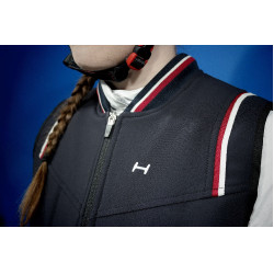 Blouson Helite Airshell Prestige pour airbag Zip'in Bleu nuit / rouge