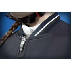 Blouson Helite Airshell Prestige pour airbag Zip'in Bleu nuit / noir
