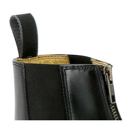 Boots Enfants Equithème Zip Cuir Noir