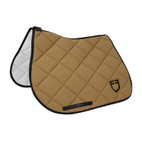 Tapis de selle obstacle en tissu technique respirant édition limitée GP Equestro Caramel / noir Marron