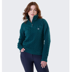 Sweat Horseware Liberty hiver femme Vert dynastie