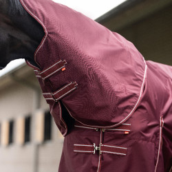 Couverture de paddock Imperial Riding Basic avec couvre-cou amovible Summer Rouge profond Couverture de paddock Imperial Riding Basic avec couvre-cou amovible Summer Rouge profond