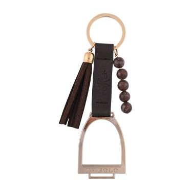 Porte-clés HV Polo Rubia étriers Bois Beige