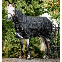 Couverture Horseware Rhino Turnout Poney Bundle avec liner 0g et 200g Carreaux noir / noir & blanc Couverture Horseware Rhino Turnout Poney Bundle avec liner 0g et 200g Carreaux noir / noir & blanc