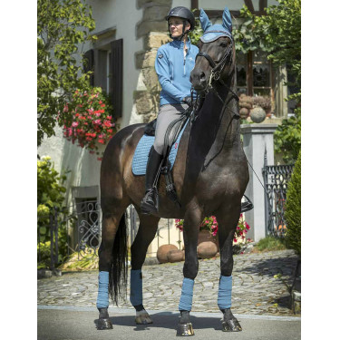 Tapis LeMieux Suede Dressage Square Ice blue Bleu Tapis LeMieux Suede Dressage Square Ice blue Bleu