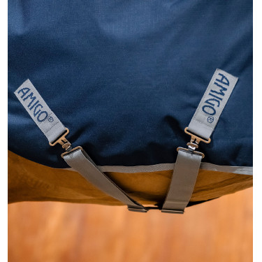 Couverture de marcheur Horseware Amigo Ripstop 900D 100g Marine / gris titanium Bleu marine Couverture de marcheur Horseware Amigo Ripstop 900D 100g Marine / gris titanium Bleu marine