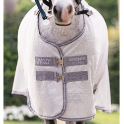 Amigo® Bug Rug Plus anti-vliegen deken voor pony Zilver / titaniumgrijs / zilver