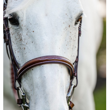 Horseware Cavesson Hunter ponyhoofdstel met teugels Bruin