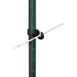 Isolateur annulaire clip T-Post AKO par 25 Noir Isolateur annulaire clip T-Post AKO par 25 Noir