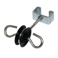 Dubbele ankerisolator T-post AKO per 4 Zwart