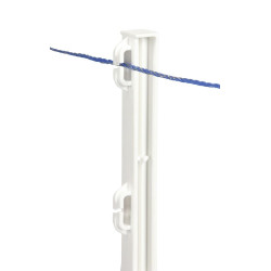 Piquet plastique avec étrier AKO par 5 Blanc Piquet plastique avec étrier AKO par 5 Blanc