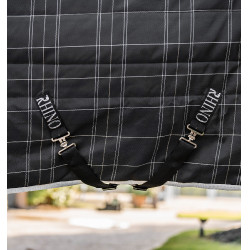 Staldeken Horseware Rhino Original Vari-Layer 250g Zwart / wit-grijze ruiten