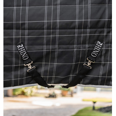 Staldeken Horseware Rhino Original Vari-Layer 250g Zwart / wit-grijze ruiten