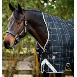Horseware Rhino Wug Vari-Layer 450g deken Zwart / wit-grijze ruiten