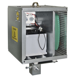 Geëlektrificeerde antidiefstalbehuizing AKO voor weideklok.