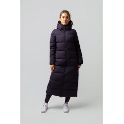 Manteau long Paloma matelassé femme Horze Morelle noire