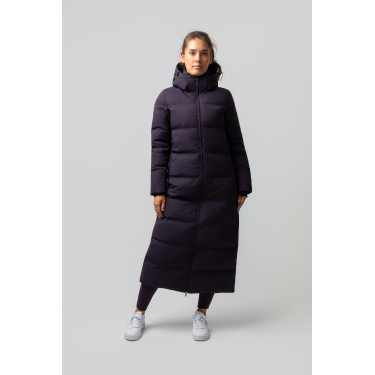 Manteau long Paloma matelassé femme Horze Morelle noire