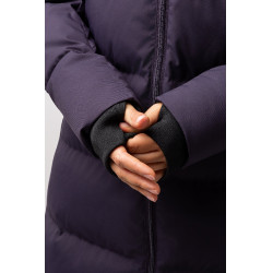 Manteau long Paloma matelassé femme Horze Morelle noire