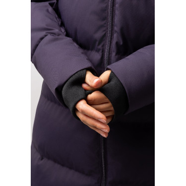 Manteau long Paloma matelassé femme Horze Morelle noire