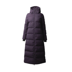 Manteau long Paloma matelassé femme Horze Morelle noire