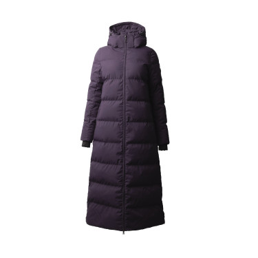 Manteau long Paloma matelassé femme Horze Morelle noire