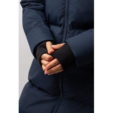 Manteau long Paloma matelassé femme Horze Myrtille Gris