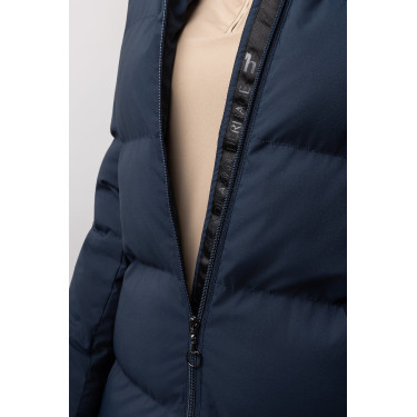 Manteau long Paloma matelassé femme Horze Myrtille Gris