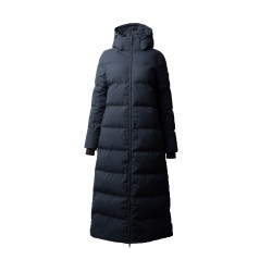 Manteau long Paloma matelassé femme Horze Myrtille Gris
