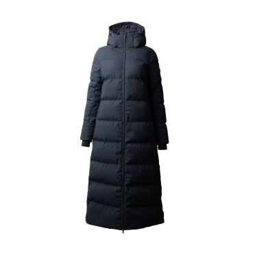 Manteau long Paloma matelassé femme Horze Myrtille Gris