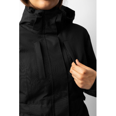 Lange verwarmde jas Jadine Horze winter Zwart Lange verwarmde jas Jadine Horze winter Zwart