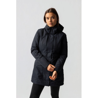 Veste chauffante longue Jadine Horze hiver Marine Bleu marine