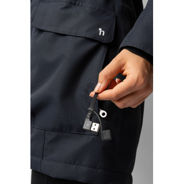 Lange verwarmde jas Jadine Horze winter Marine Marineblauw Lange verwarmde jas Jadine Horze winter Marine Marineblauw