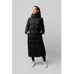 Manteau long Paloma matelassé femme Horze Noir Manteau long Paloma matelassé femme Horze Noir