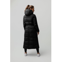 Manteau long Paloma matelassé femme Horze Noir Manteau long Paloma matelassé femme Horze Noir