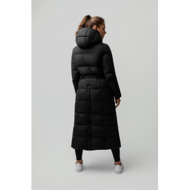 Manteau long Paloma matelassé femme Horze Noir Manteau long Paloma matelassé femme Horze Noir